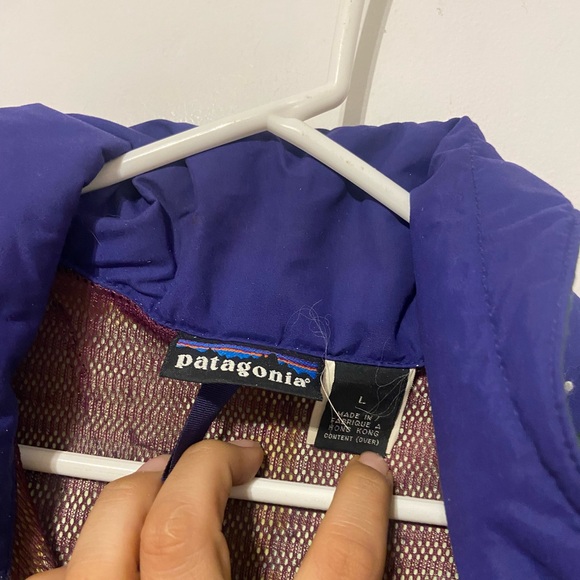 Patagonia Women’s Vintage Green Rain Parka Coat Jacket Size Large - Picture 7 of 11